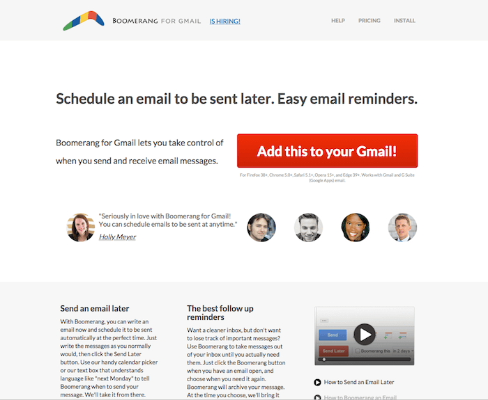 Boomerang for Gmail