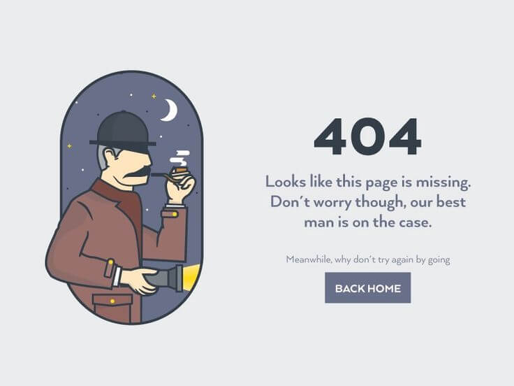 Attractive 404 Error Page