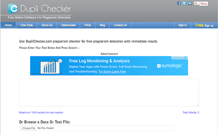 DupliChecker Tool DupliChecker Tool