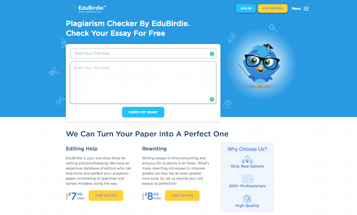 EduBirdiePlagiarism Checker
