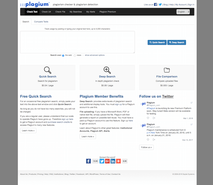 Plagium Duplicate Content Checker Tool Plagium Duplicate Content Checker Tool