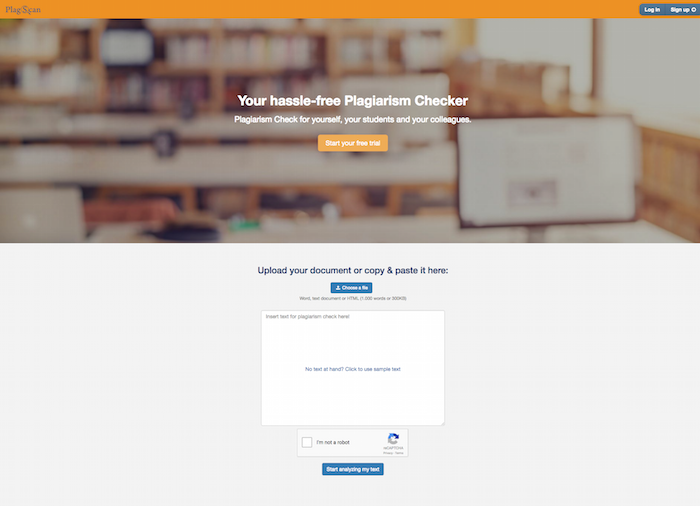 Plagscan Plagiarism Tool