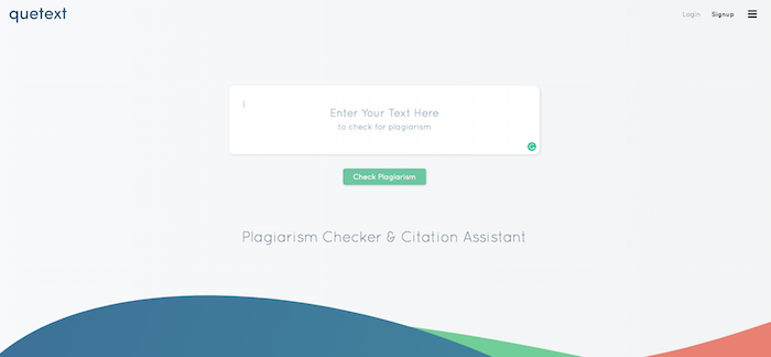 Quetext Plagiarism Checking Tool