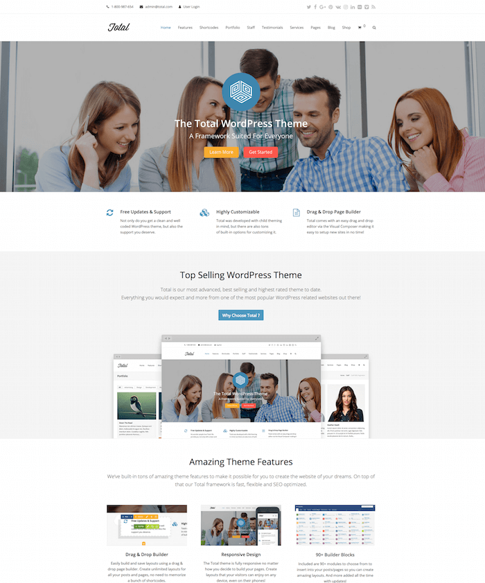 Total Multipurpose WordPress Theme