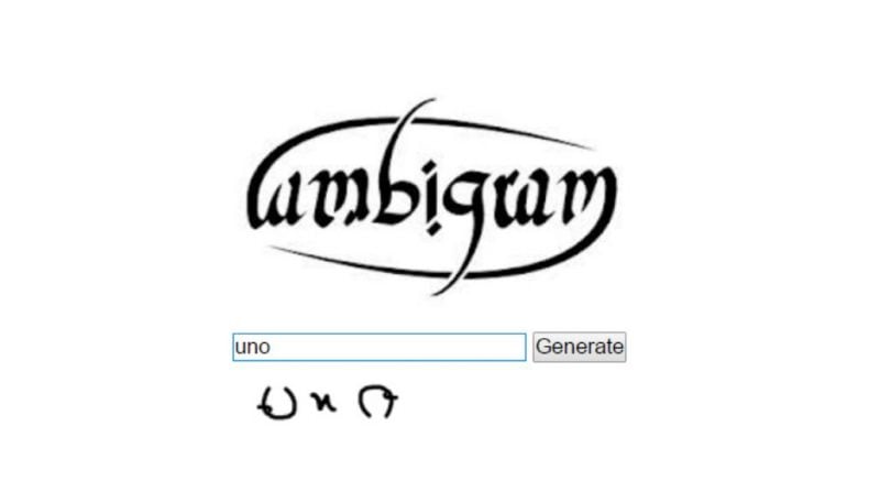 Truly Science Ambigram Generator