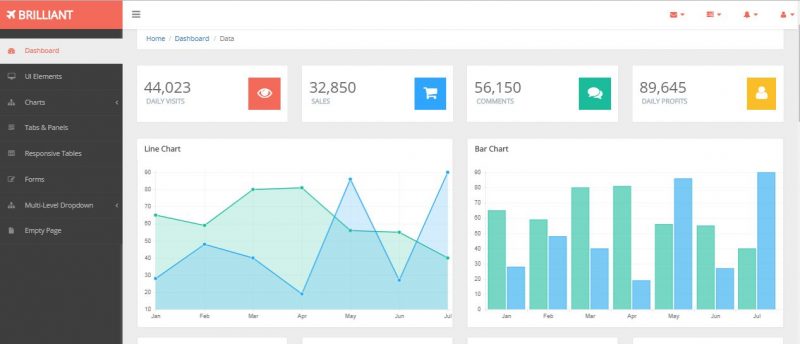 brilliant Brilliant Admin Template