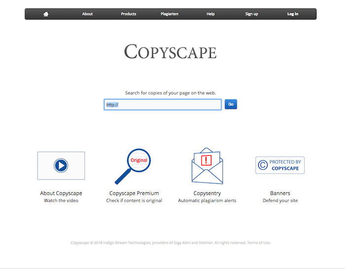 copyscape plagiarism tool