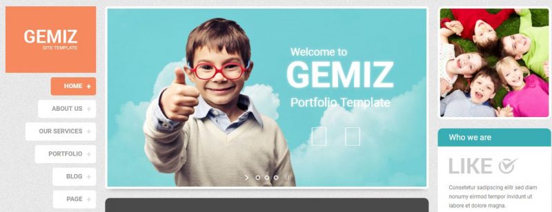 Gemiz Portfolio HTML Template