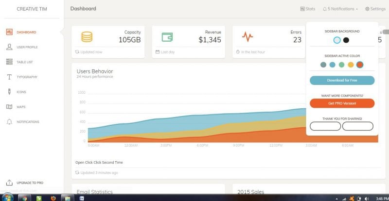 paper dashboard paper dashboard