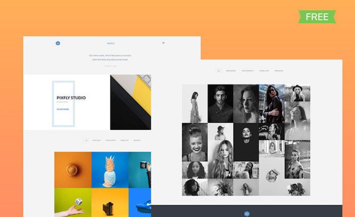 modèle-de-portfolio-gratuit-pixfly