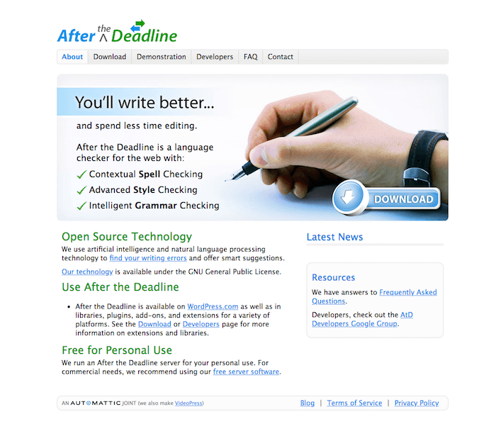 After the Deadline After the Deadline