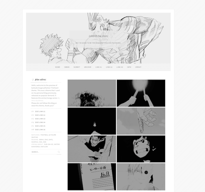 Fireheart Clean Tumblr Theme Fireheart Clean Tumblr Theme