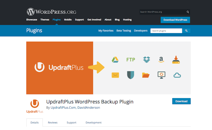 UpdraftPlus WordPress Backup Plugin