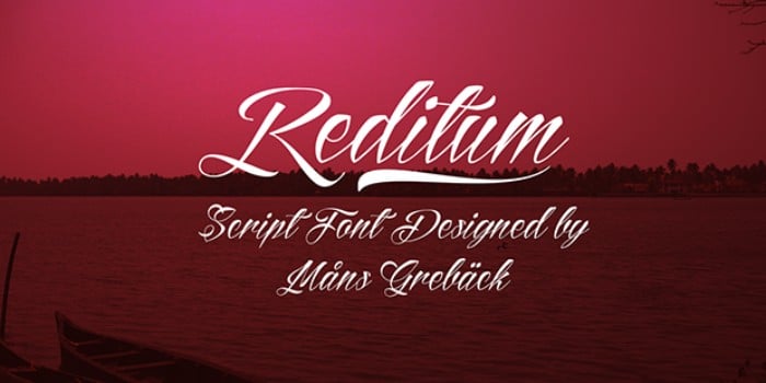 4. reditum reditum tattoo font
