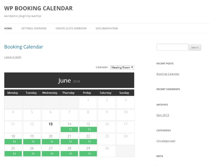 WP-booking-calendar