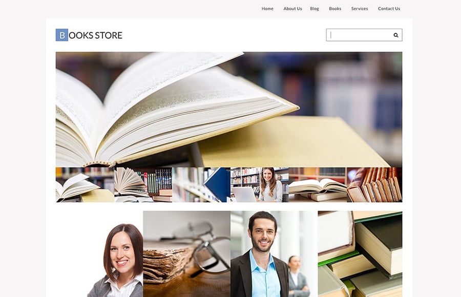 55454 big Book Store Responsive WordPress Theme