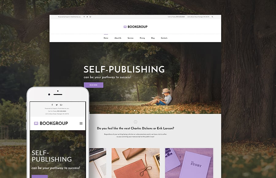 Book Publishing WordPress Theme 