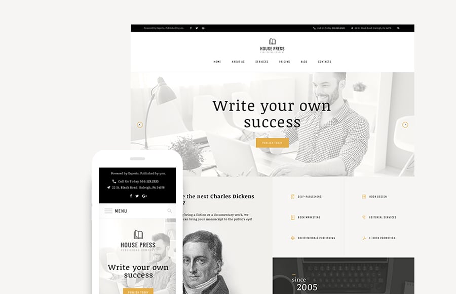 Publishing Company WordPress Theme 