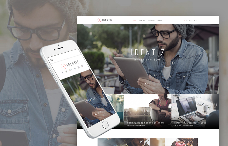 63592 big Personal Blog WordPress Theme