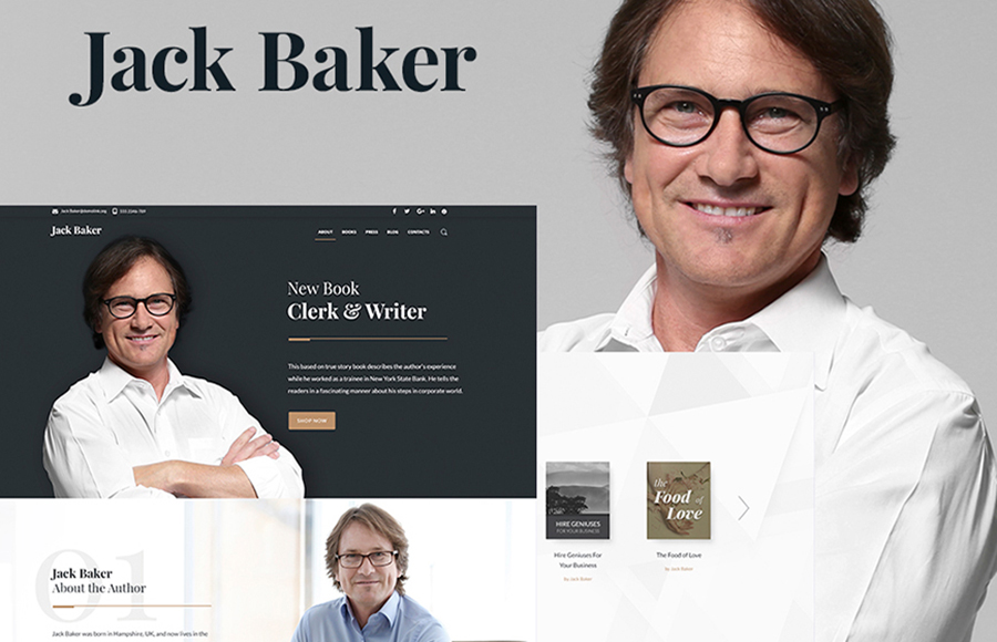 Books Author WordPress Theme 