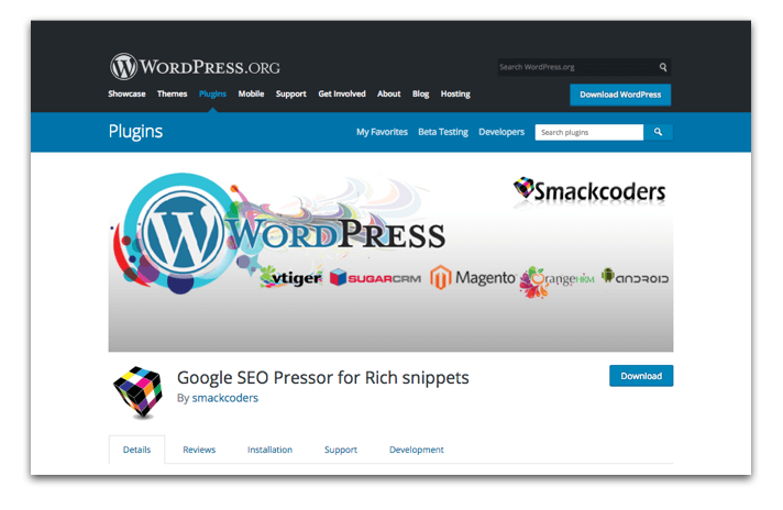 Google SEO Pressor for Rich snippets