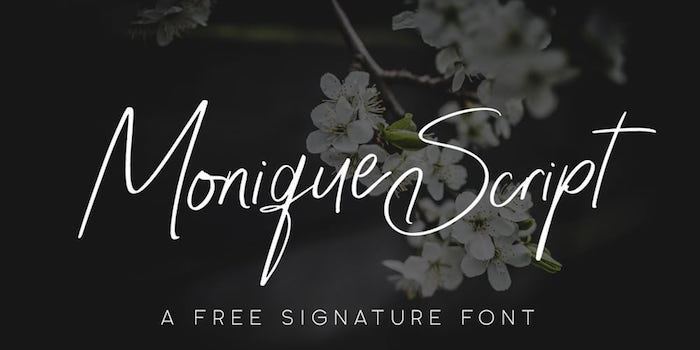 Monique Script Font Monique-Script-Font