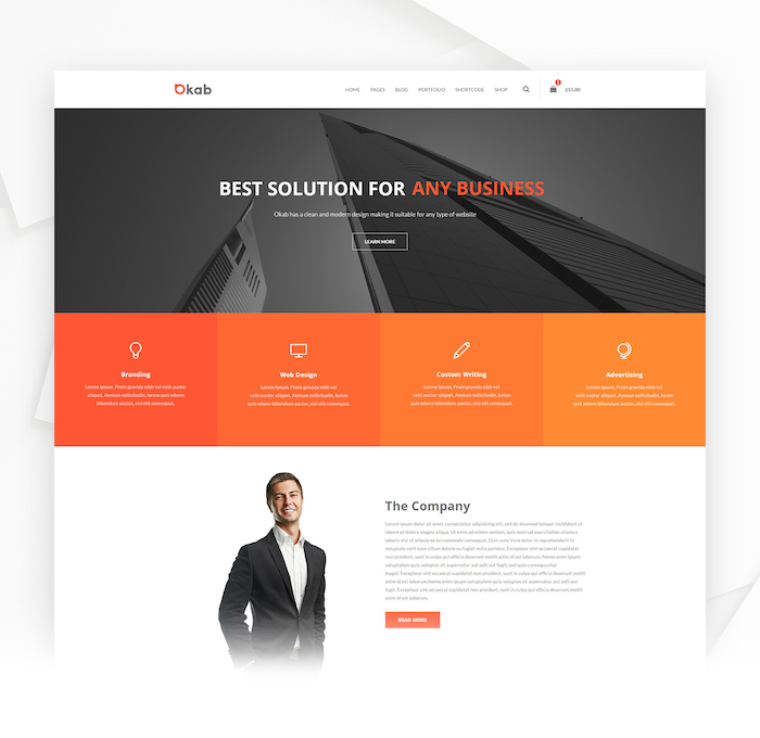 Okab WordPress Theme