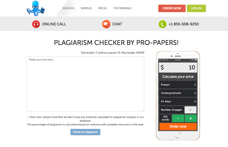 PLAGIARISM CHECKER BY PRO-PAPERS