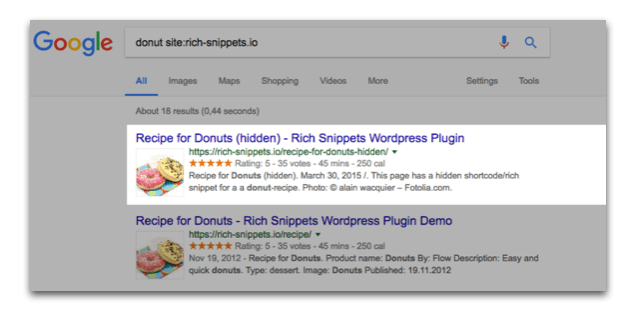 Rich Snippet Results Rich Snippet Results