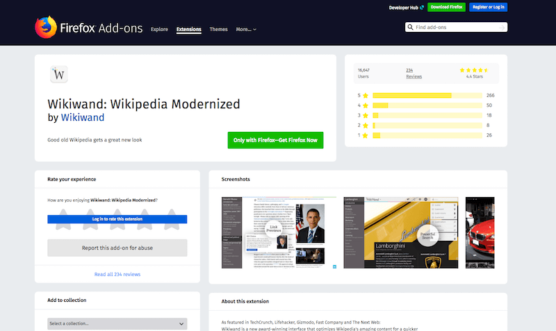 Wikiwand Firefox Add on Wikiwand Firefox Add-on