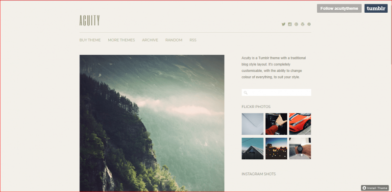 Acuity Acuity Tumblr theme