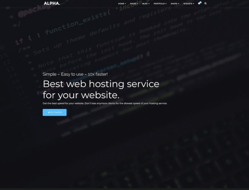 Alpha Dot HTML Template