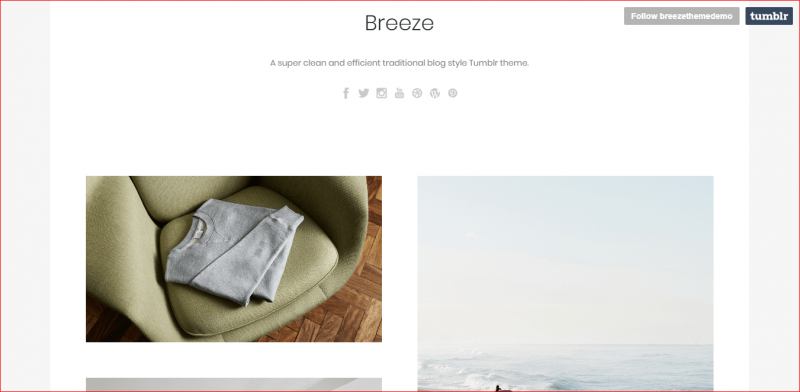 Breeze Tumblr Theme