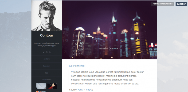 Contour Tumblr Theme