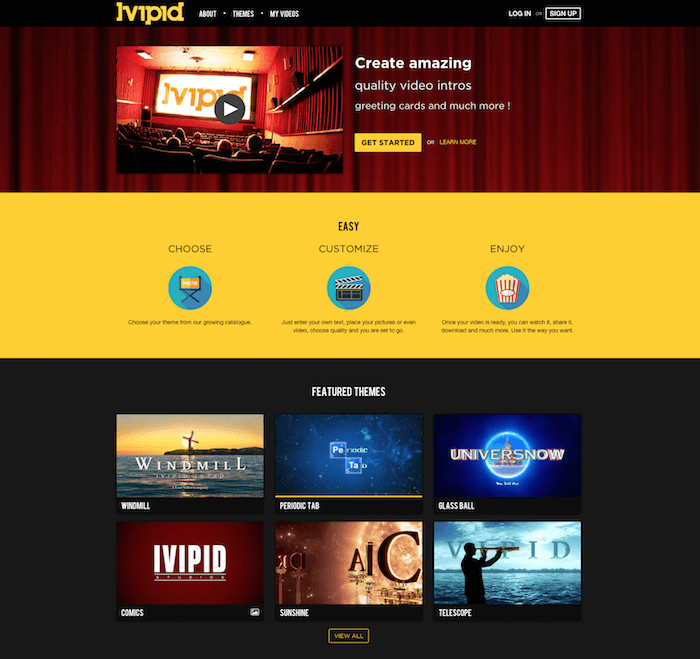 Ivipid YouTube Intro Video Maker