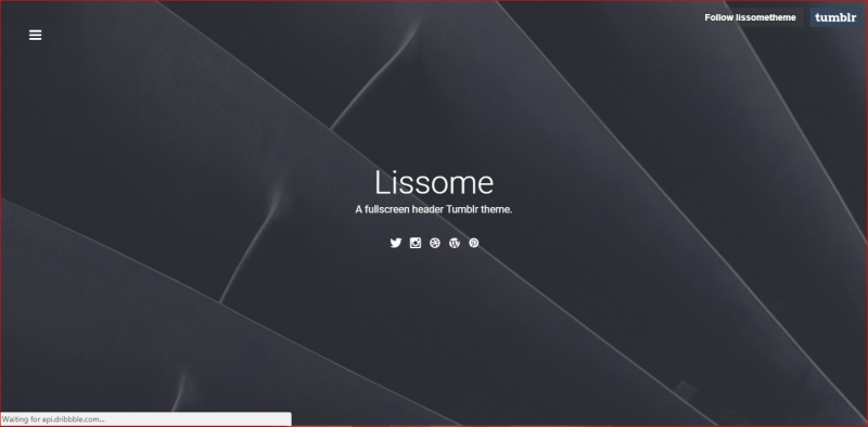 Lissome TUmblr Theme