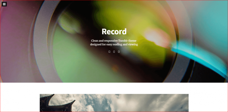 Record Tumblr Theme