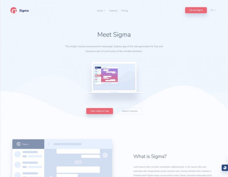 Sigma e1531816669106 Sigma HTML Template