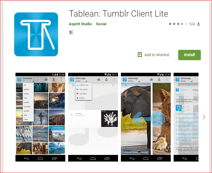 Tablean Tablean App