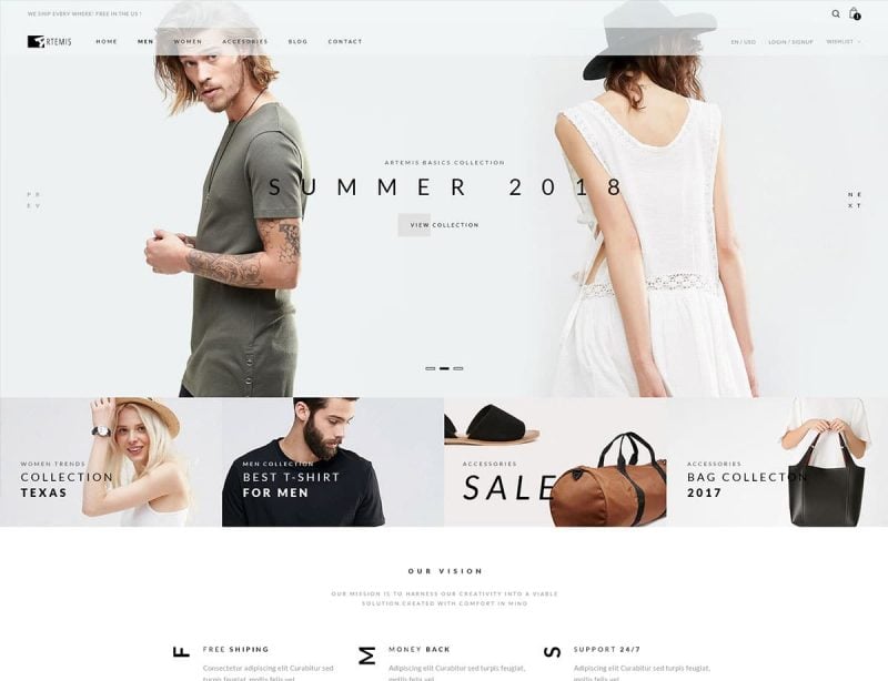 Artemis WooCommerce WordPress Theme Artemis Fashion WordPress Theme