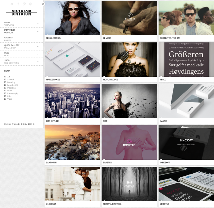 Division Portfolio Theme