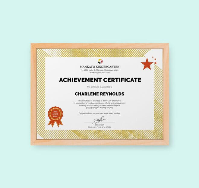Free Kindergarten Certificate Template
