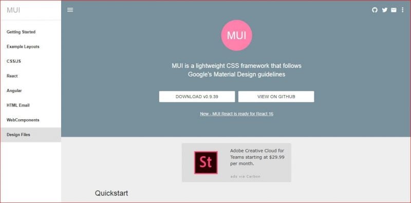 MUI MUI Material Design Framework