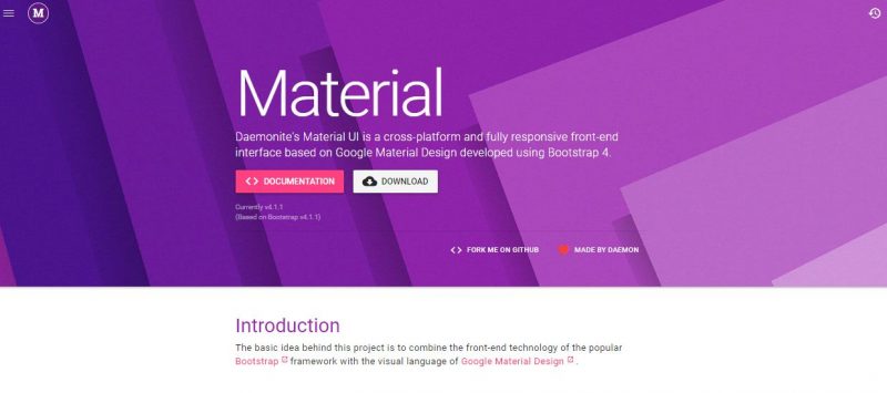 material Daemonite Framework