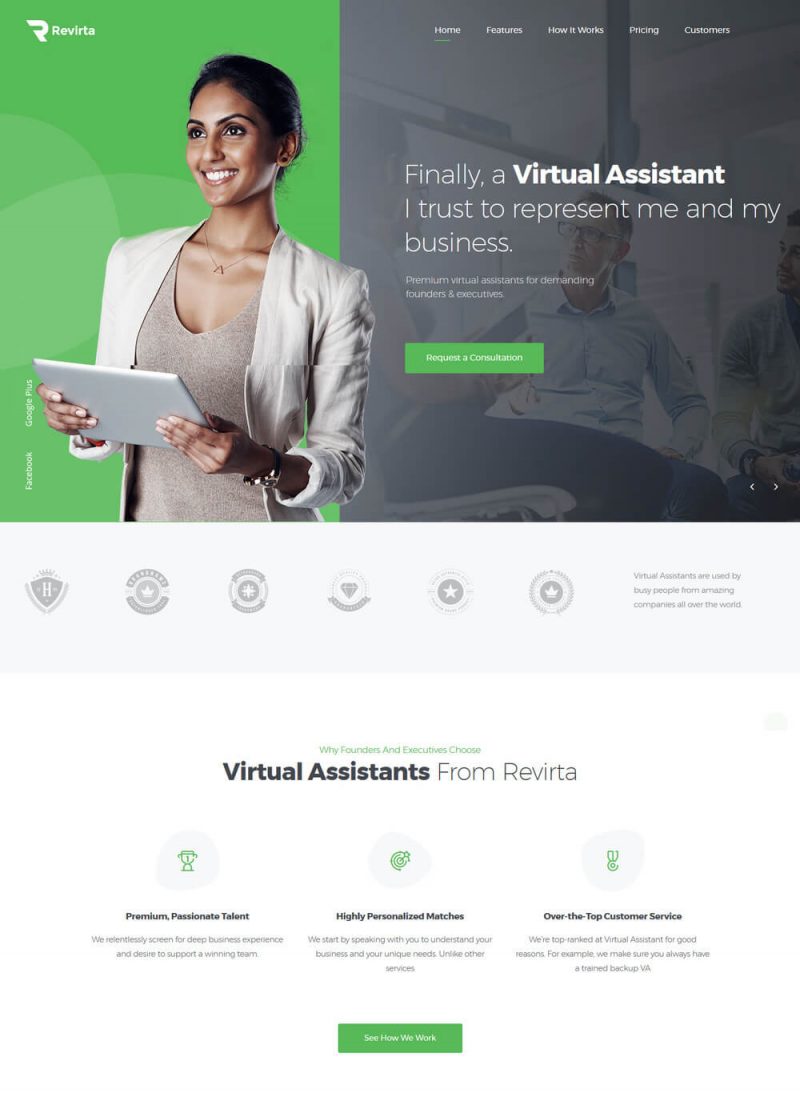 revirta-virtual-assistant-wordpress-theme