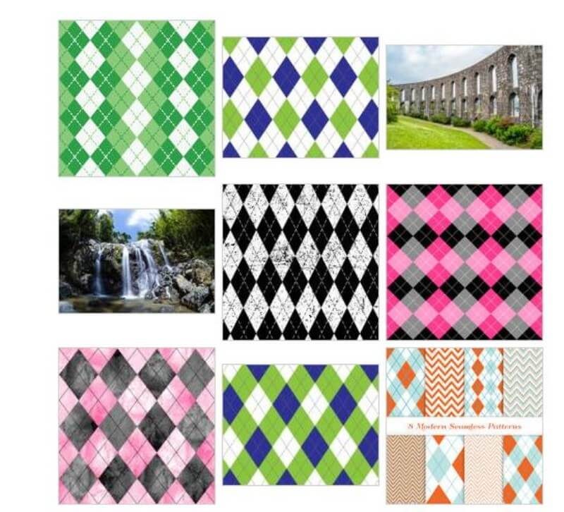  Astonishing Argyle Pattern Swatches For Illustrator