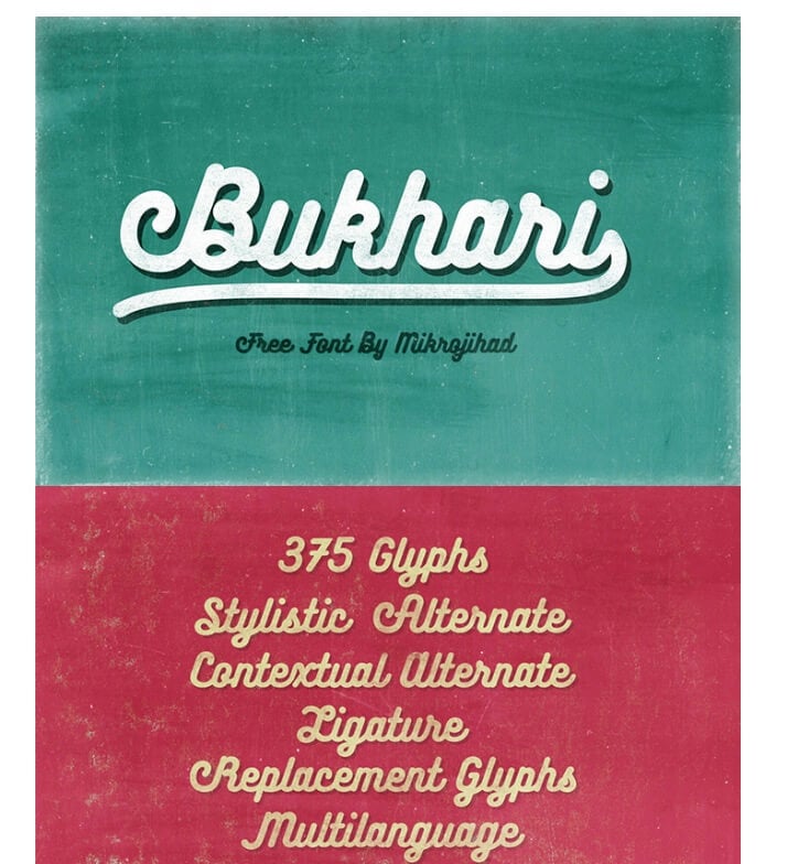 Bukhari Script font Bukhari Script font