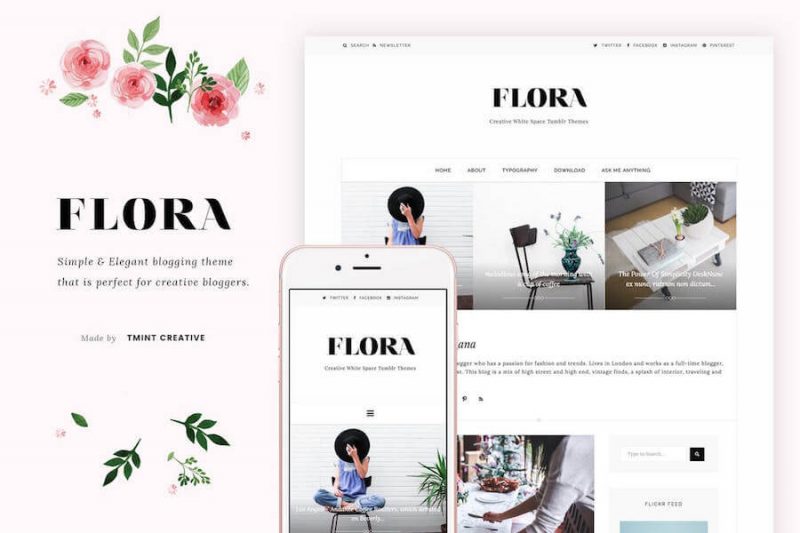 Flora Tumblr Theme