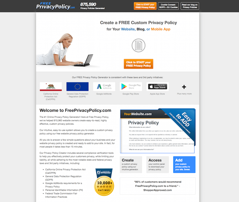 Free Privacy Policy Generator