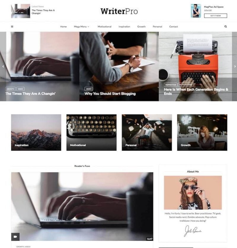 MagPlus Theme for Writers